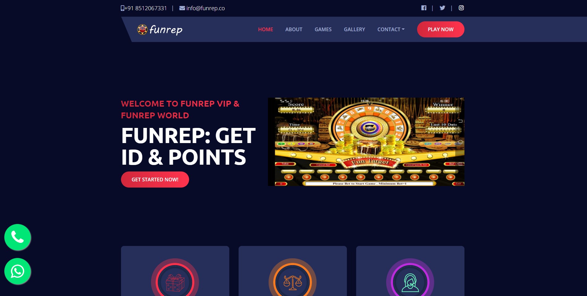 Funrep homepage